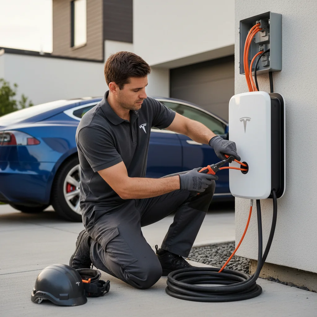 Split image comparing free warranty-period Tesla roadside service versus out-of-pay billing.